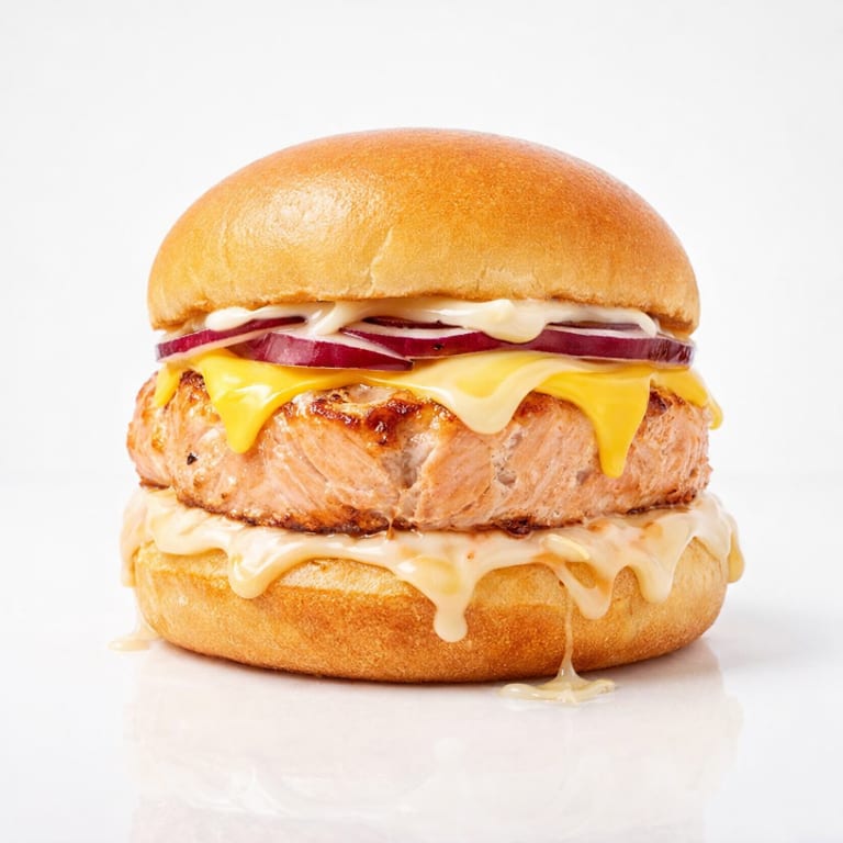 Delicious Salmon Burger Experience