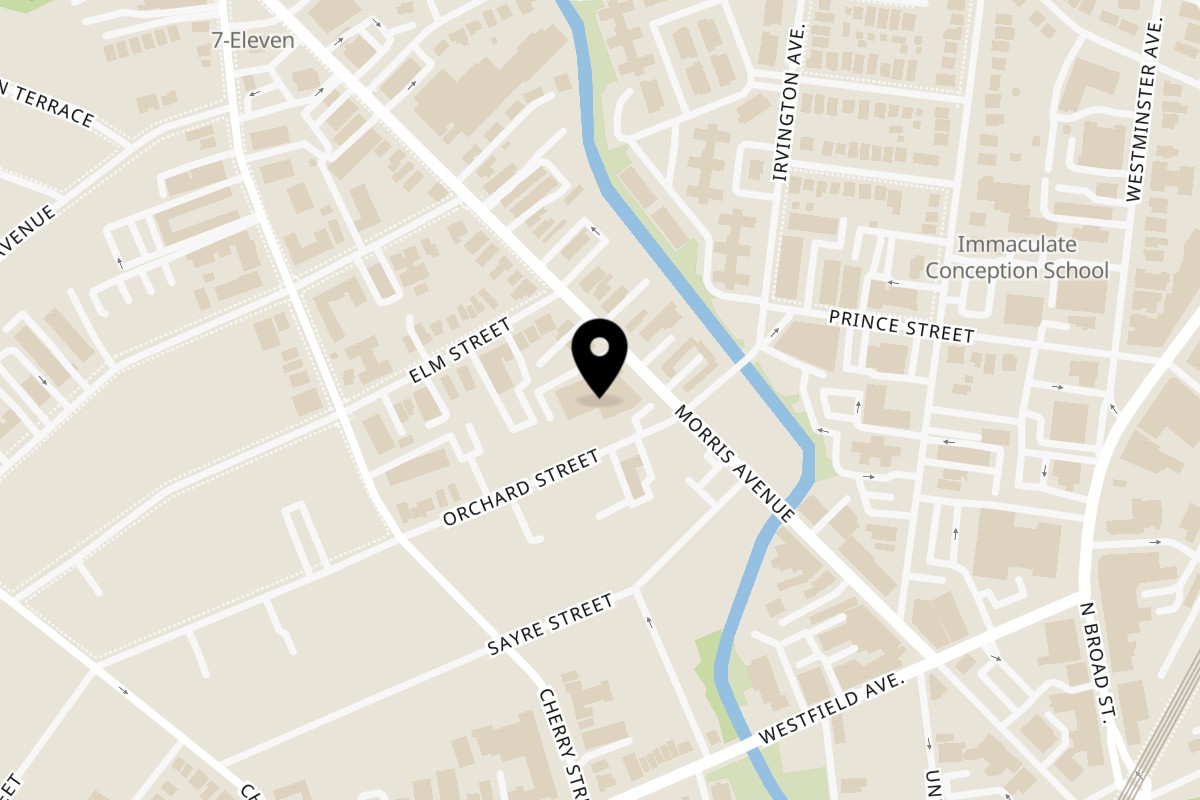 Map showing the location of Banana King Elizabeth Morris on 416 Morris Ave #2 in Elizabeth